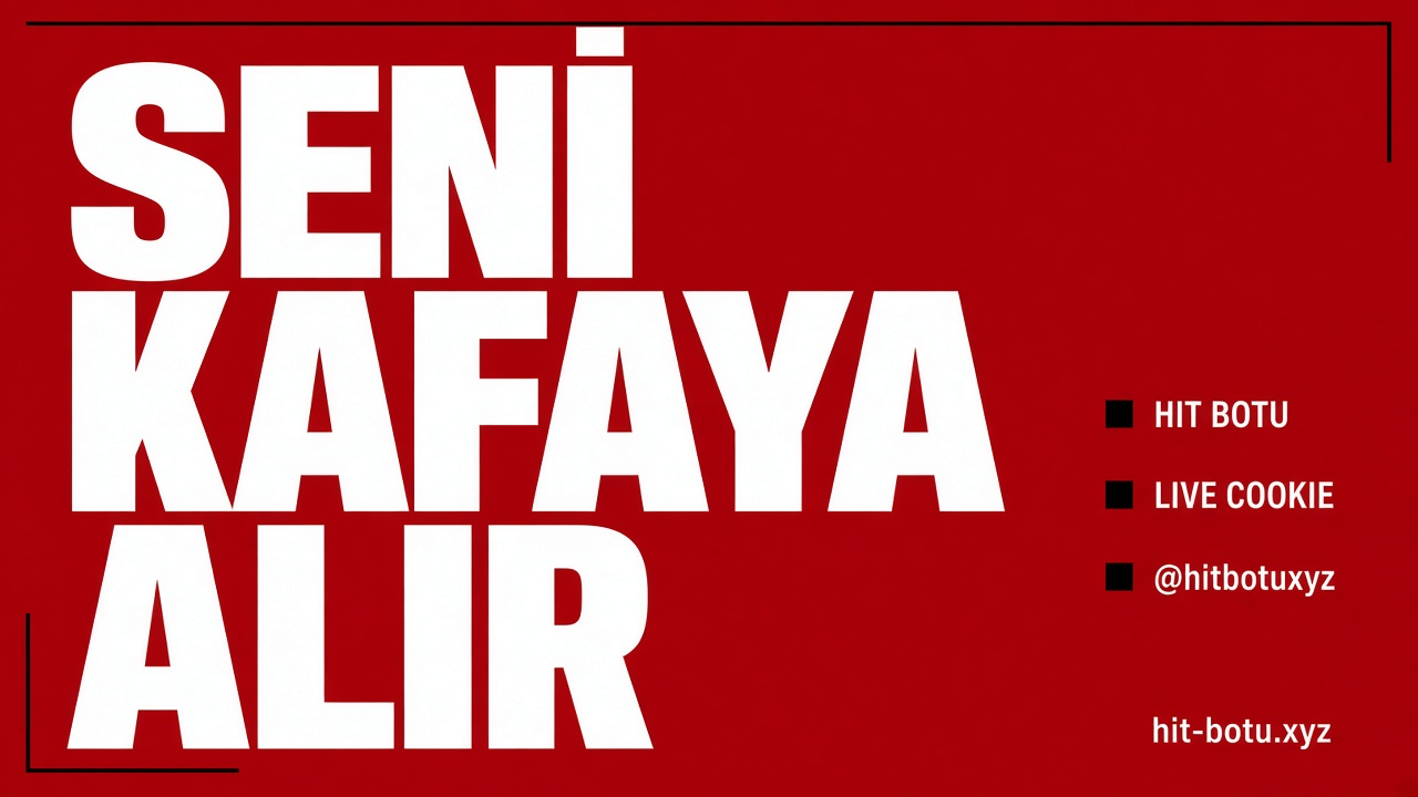 Hit Botu afişi 1 — Seni kafaya alır. Hit botu burada, live cookie, SERP senin, Telegramdan yaz @hitbotuxyz. hit-botu.xyz